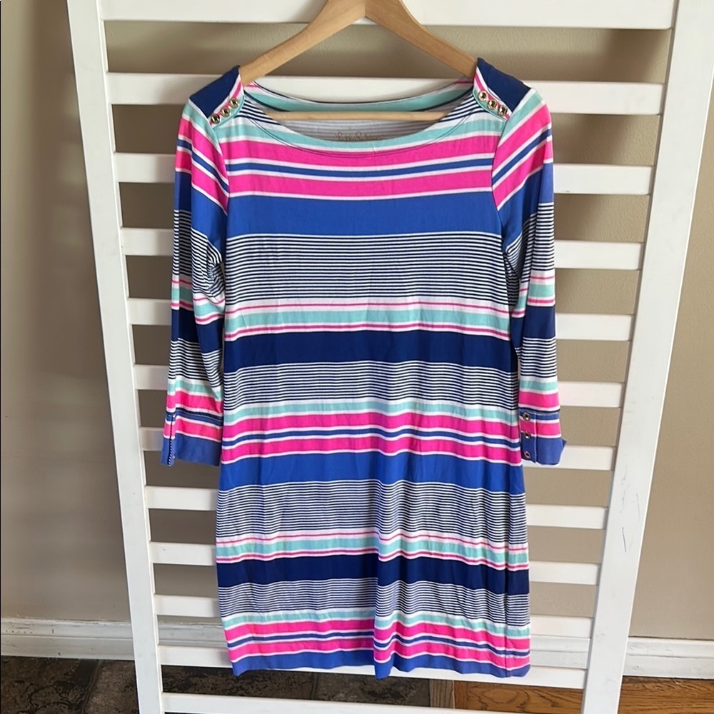 Lilly Pulitzer Sophie Dress Jungle Colorful Stripe Size Small